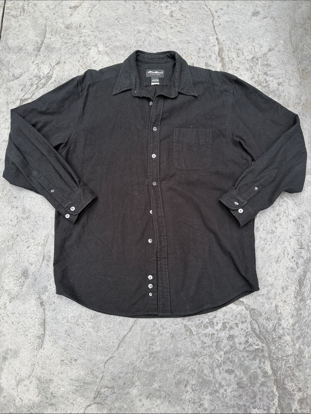 Eddie Bauer cotton Black Men's Button-Up Shirt -